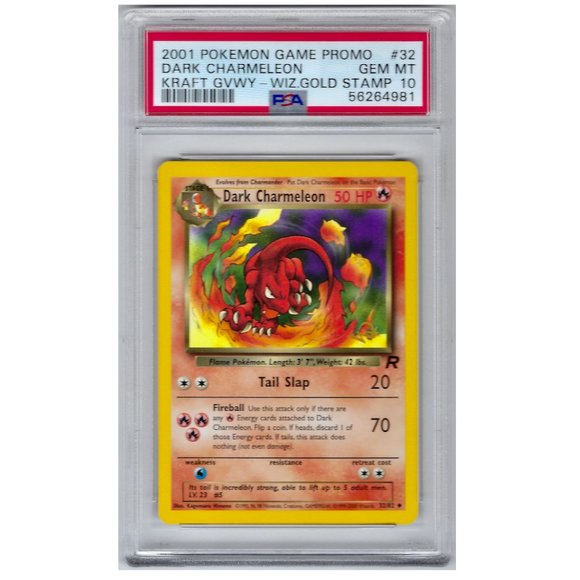 Pokemon Other - PSA 10 Dark Charmeleon Gem Mint #32 ⎜W Gold Stamp Promo⎜2001 Pokémon 56264981